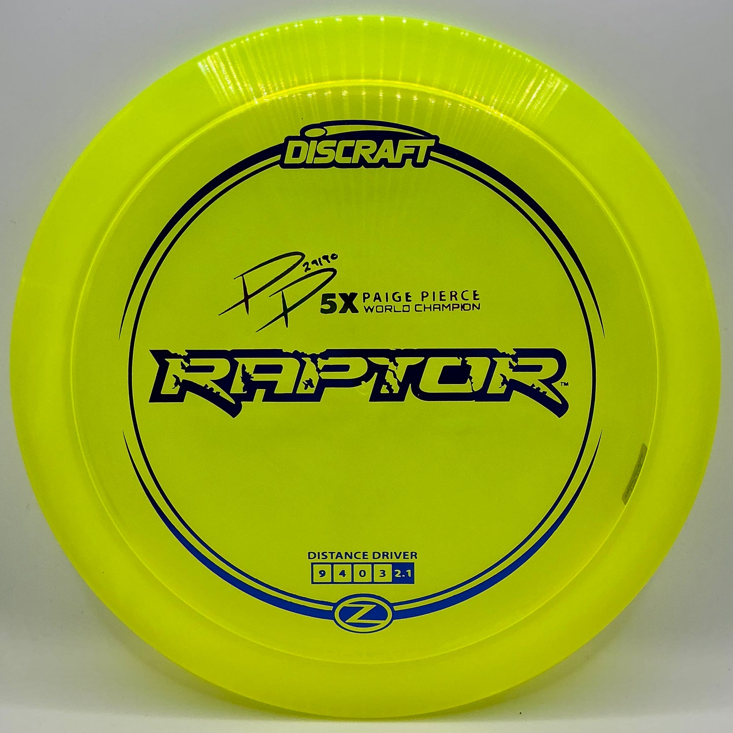 Discraft Paige Pierce Z Raptor Signature Series
