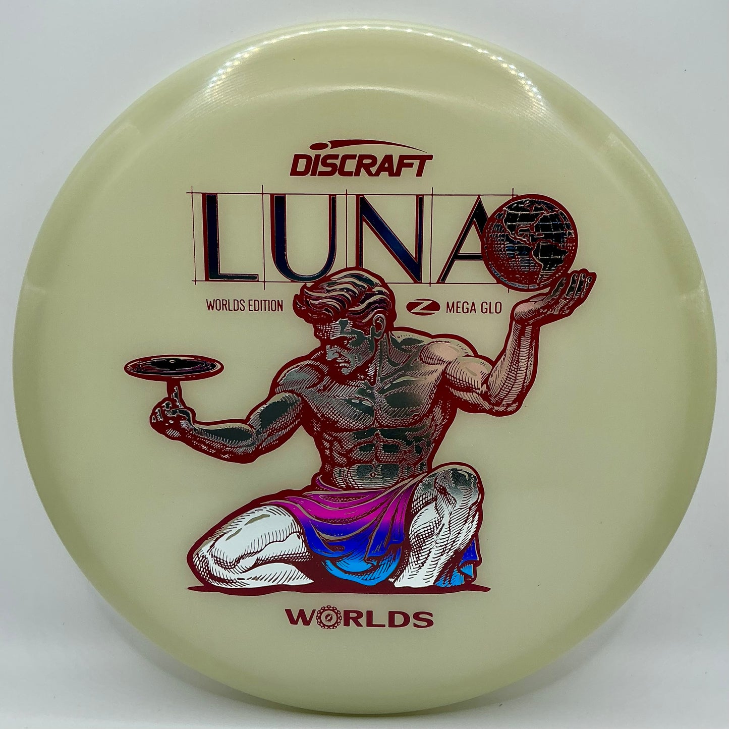 Discraft “Spirit of Detroit” MEGA GLO Luna - 2026 PDGA Worlds