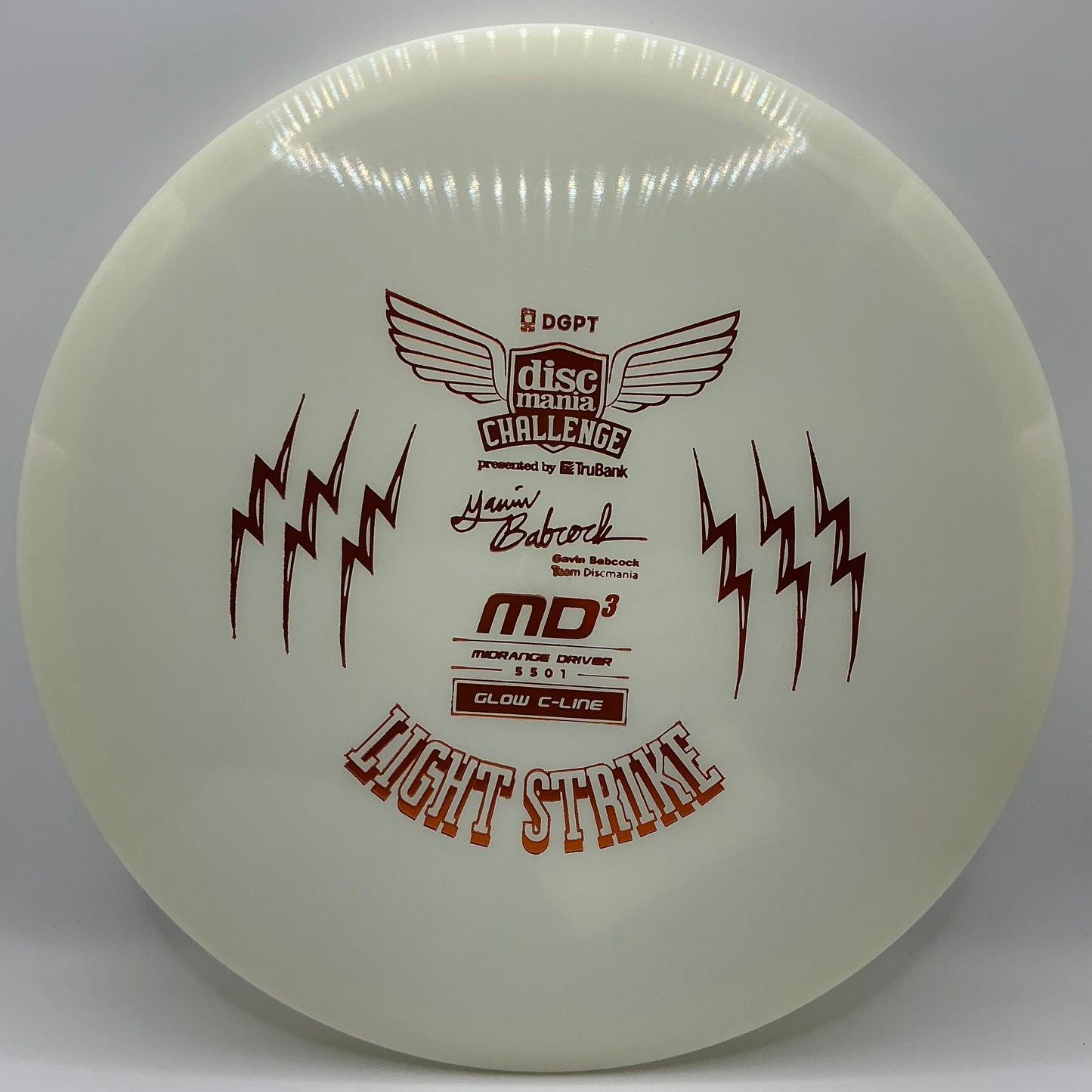 Discmania Gavin Babcock Signature Series Glow C-Line MD3 Light Strike (Discmania Challenge Fundraiser)