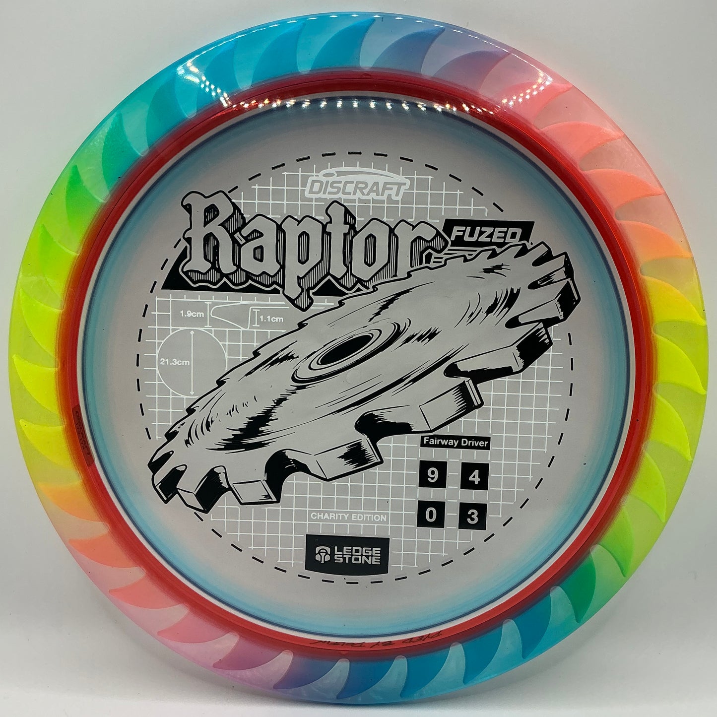 Dolfin Dyed Discraft CryZtal FLX FuZed Raptor - 2026 Ledgestone Finale Charity Edition