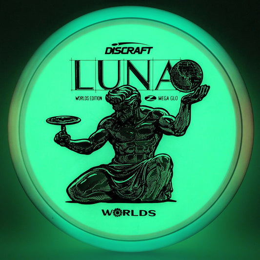 Dolfin Dyed Discraft “Spirit of Detroit” MEGA GLO Luna - 2026 PDGA Worlds
