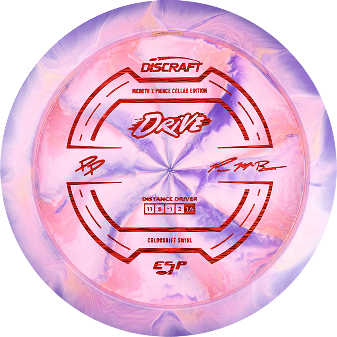 Discraft Paige Pierce / Paul McBeth Collab Colorshift Swirl ESP Drive