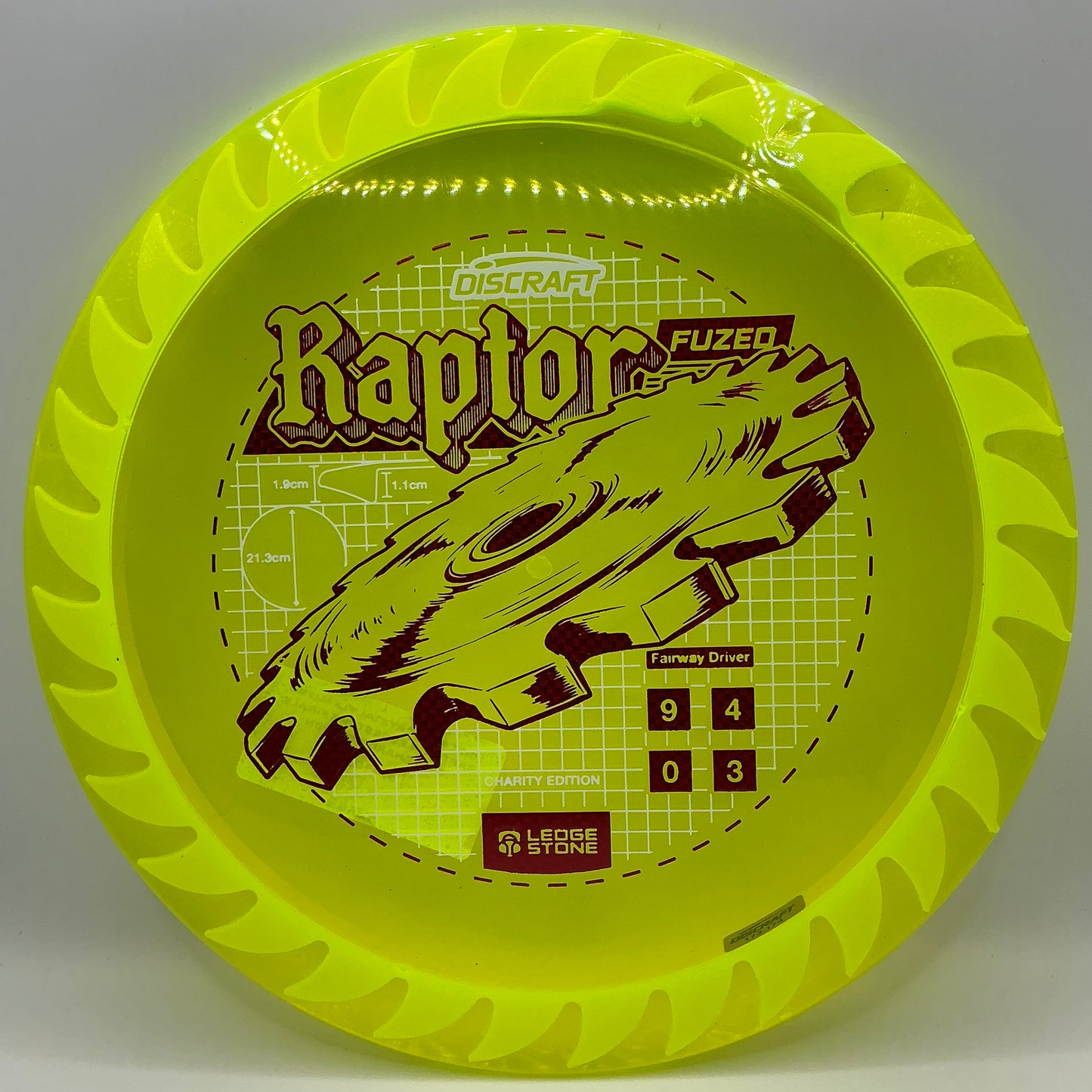 Discraft Cryztal FLX Fuzed Raptor - Ledgestone Finale 2026 Charity Edition