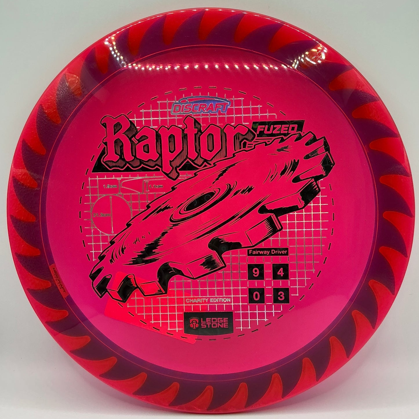 Discraft Cryztal FLX Fuzed Raptor - Ledgestone Finale 2026 Charity Edition