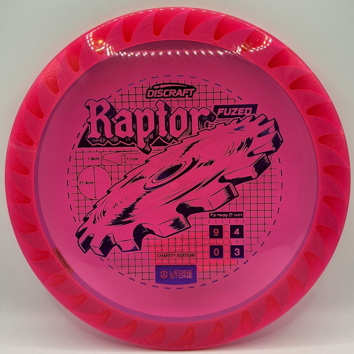 Discraft Cryztal FLX Fuzed Raptor - Ledgestone Finale 2026 Charity Edition