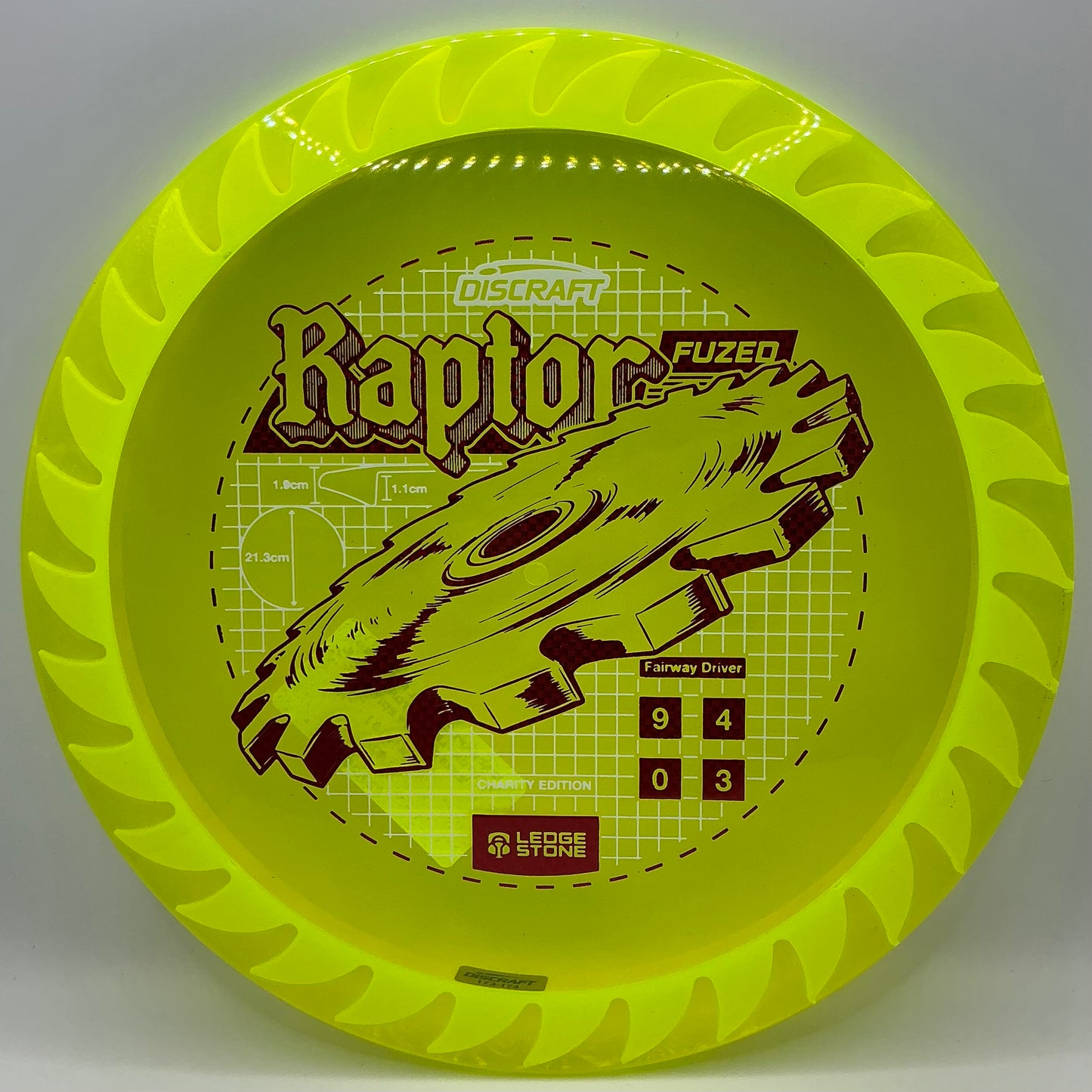 Discraft Cryztal FLX Fuzed Raptor - Ledgestone Finale 2026 Charity Edition