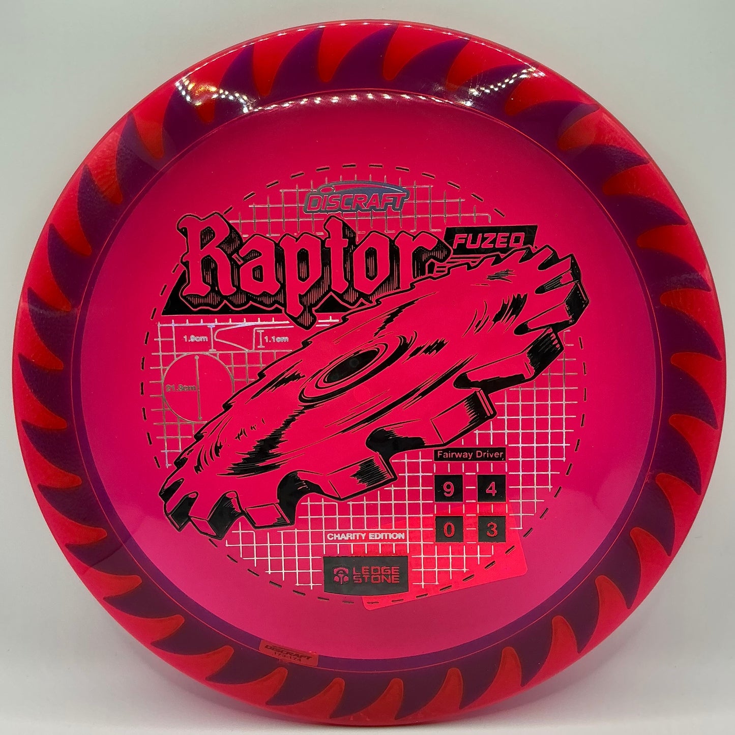 Discraft Cryztal FLX Fuzed Raptor - Ledgestone Finale 2026 Charity Edition