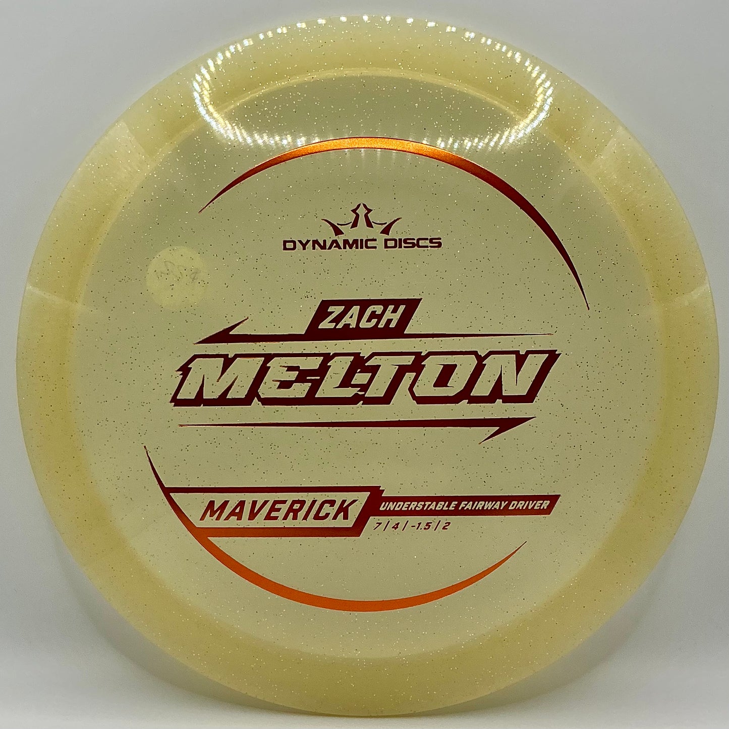 Dynamic Discs Lucid Gold Metal Flake Maverick - Zach Melton 2025