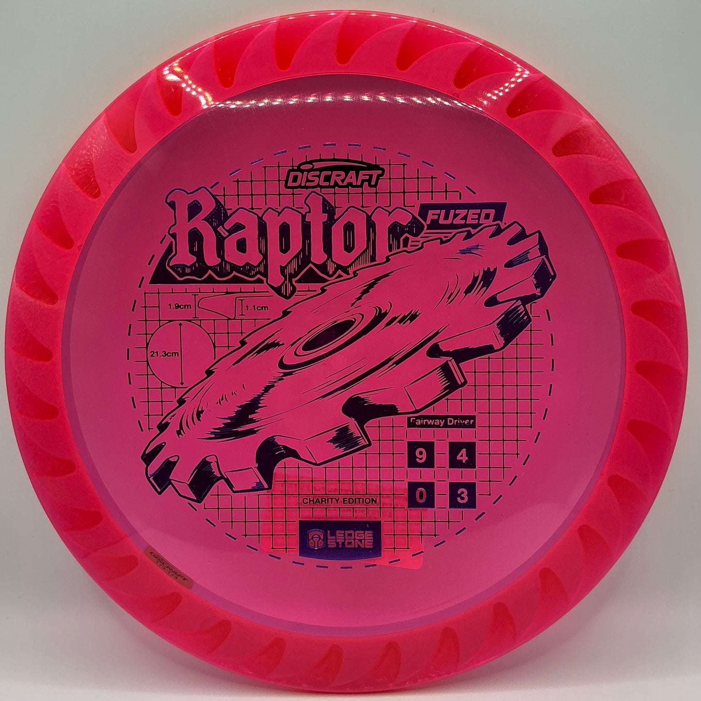 Discraft Cryztal FLX Fuzed Raptor - Ledgestone Finale 2026 Charity Edition