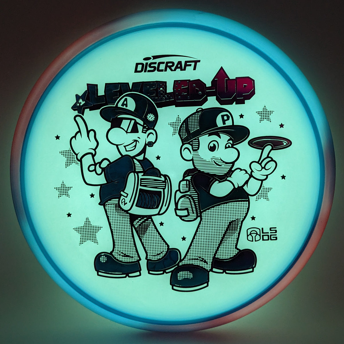 Dolfin Dyed Discraft Leveled Up Mega Glo Luna